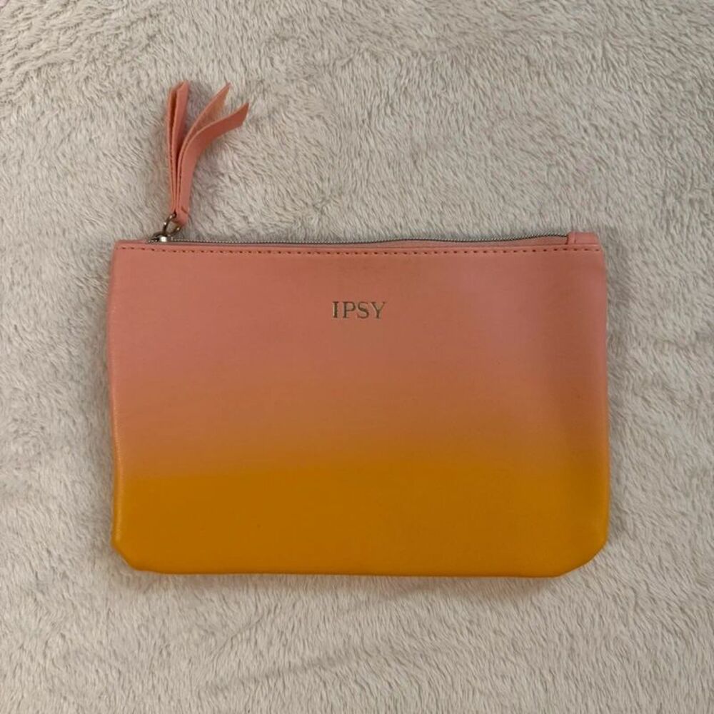 sunset ombre mini makeup cosmetics bag